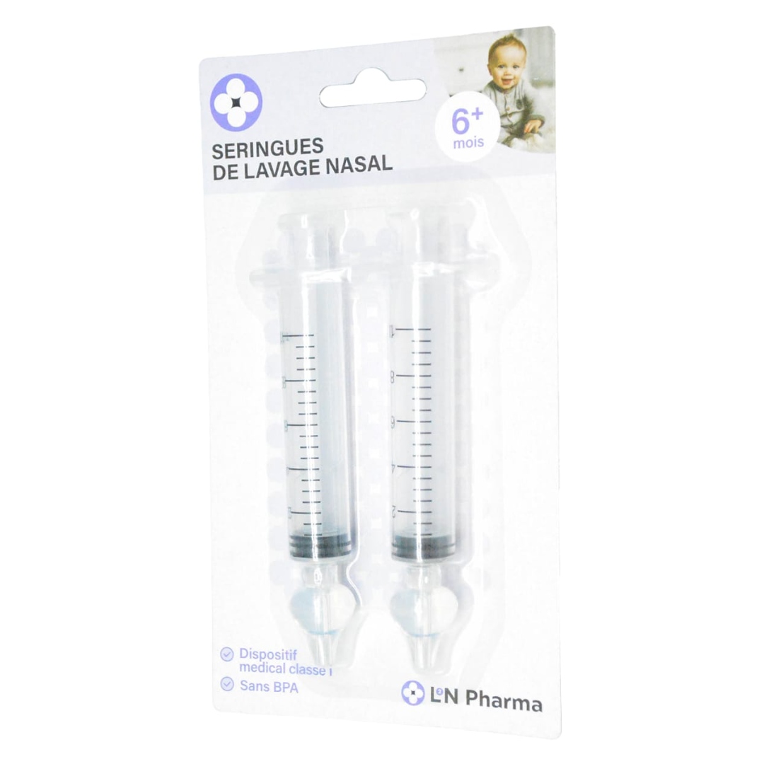 Lot de 2 seringues de lavage nasal - Pharmazon