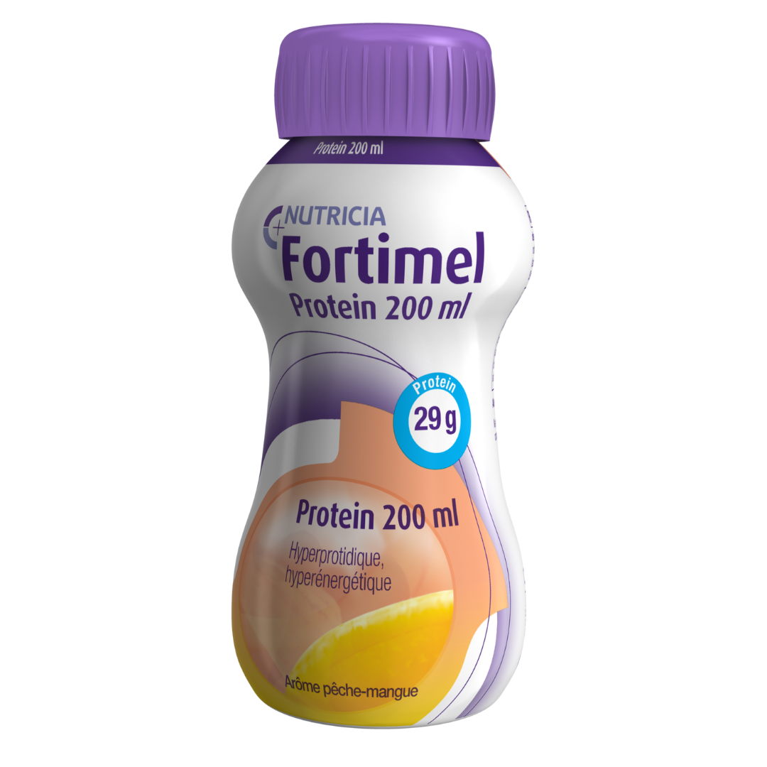 Pharma360 - Nutricia Fortimel Protein Pêche Mangue Pack - Aliment  Diététique Spécialisé