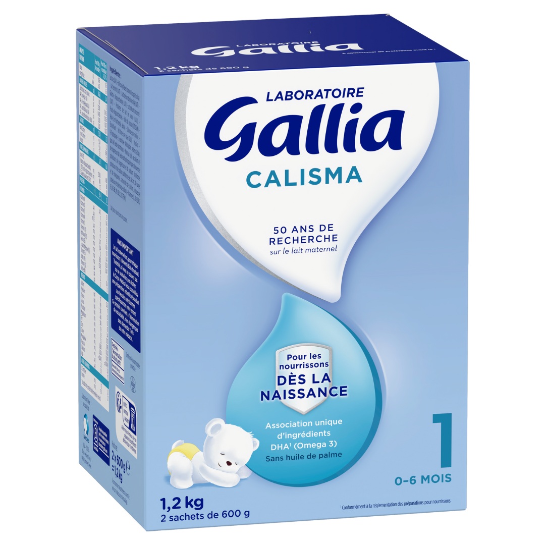 Laboratoire Gallia - Calisma 2 Relais - Lait en Poudre pour Infantile et  Bébé 2ème âge - Enrichi en Vitamines A, C & D - Sans Huile de Palme - De 6  à