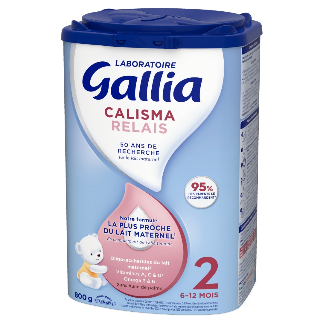 Gallia 2ème âge Lait Bébé Expert Anti-Régurgitations 800g