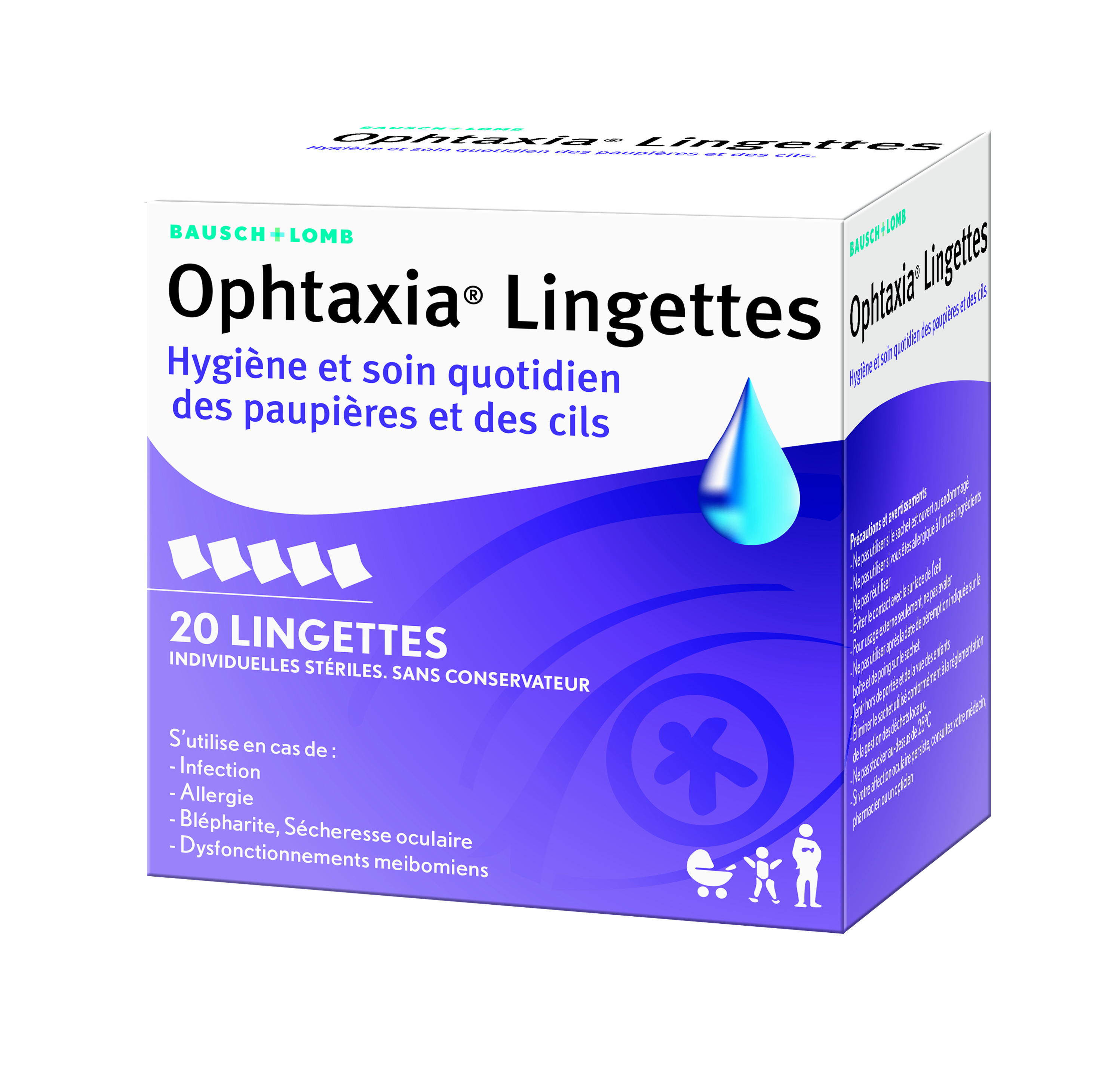 Lingettes boite de 20 - Pharmazon