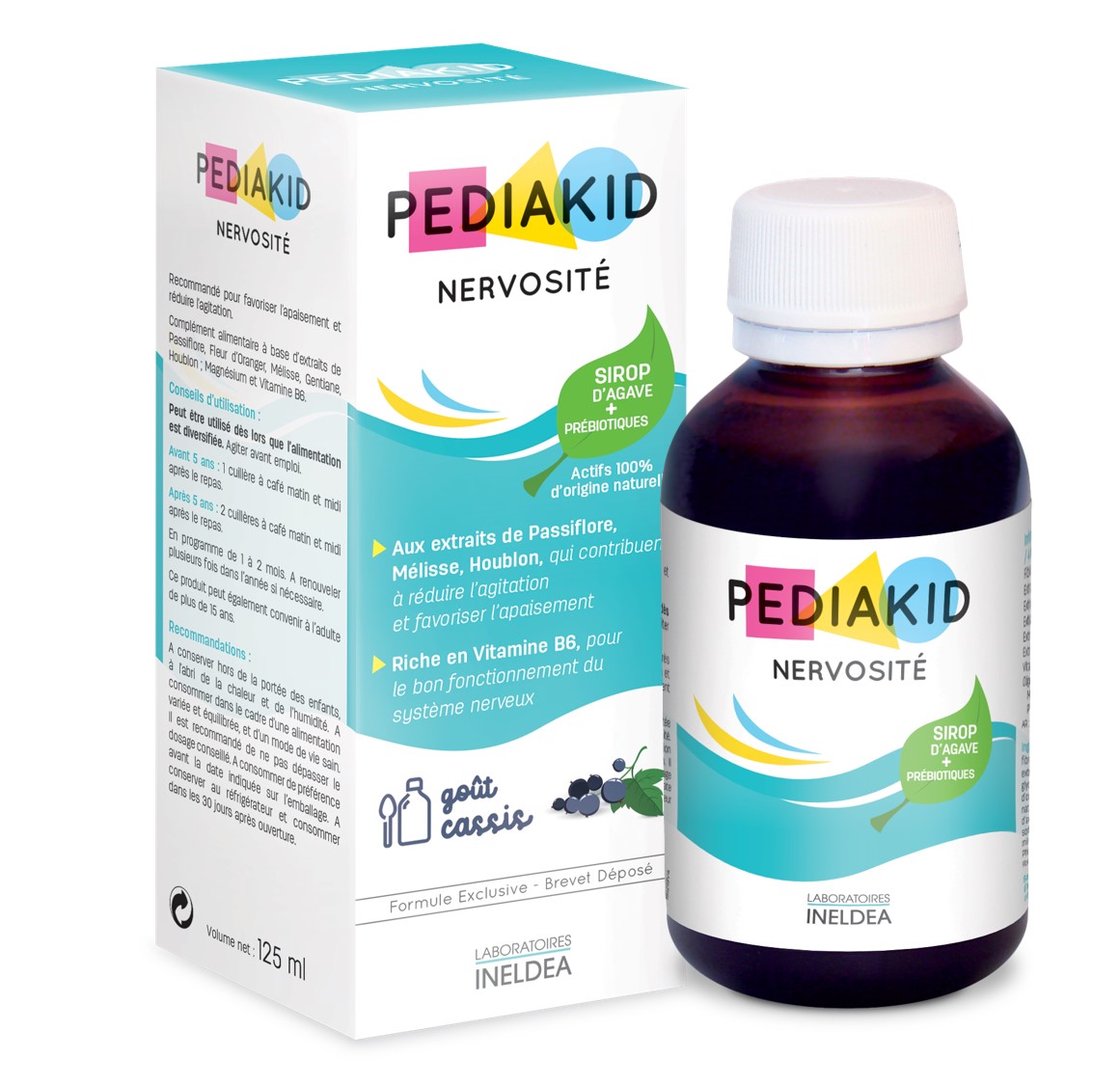 Pédiakid Nervosité Sirop Goût Cassis 125 ml - Paraphamadirect