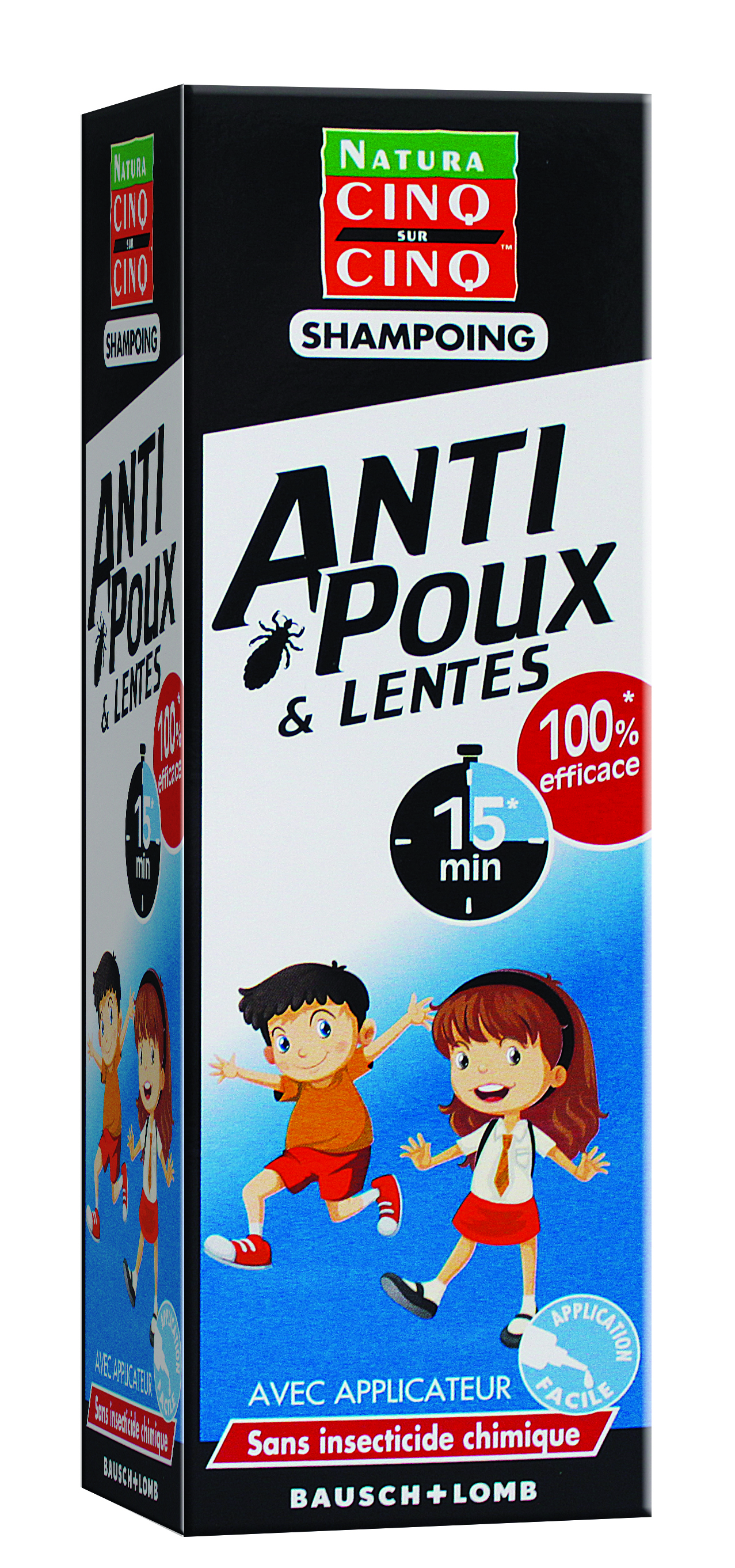 CINQ SUR CINQ Shampoing gel anti-poux et lentes flacon 400ml -  Parapharmacie Prado Mermoz