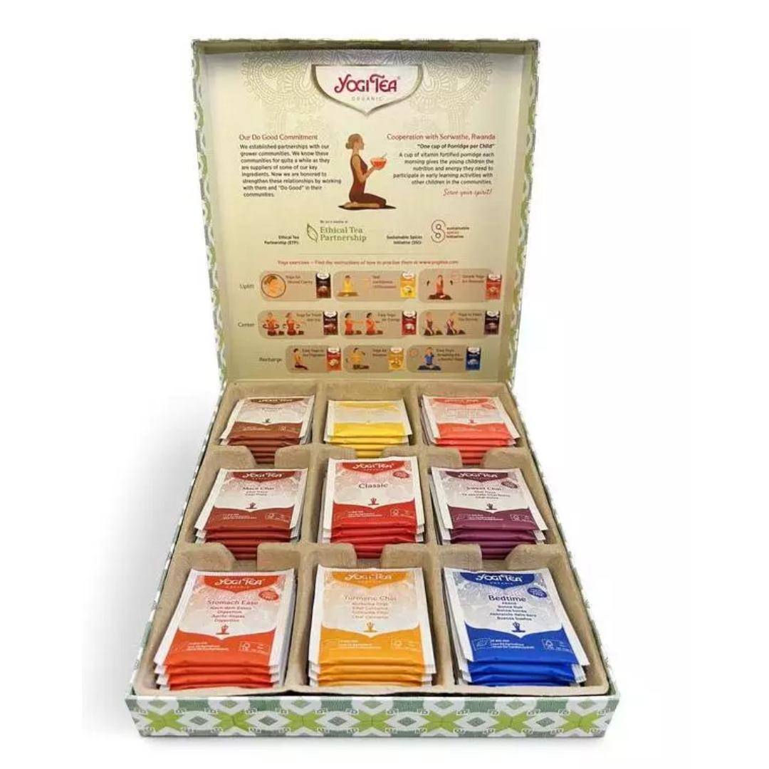 Le coffret sélection Bio Yogi Tea est un assortiment d'infusions